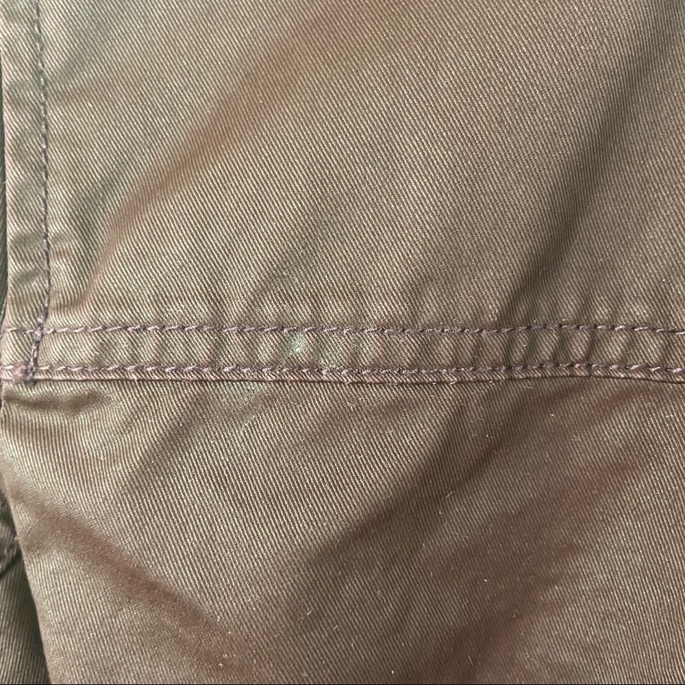 J. Crew Downtown Field Jacket Burgundy Wax Cotton Snap Buttons Sz PM - Picture 9 of 11